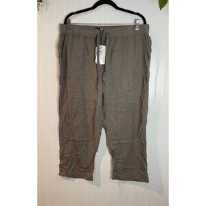 Republic Petite Womens Gray Tencel-Lyocell Drawstring Waist Pants Size PL